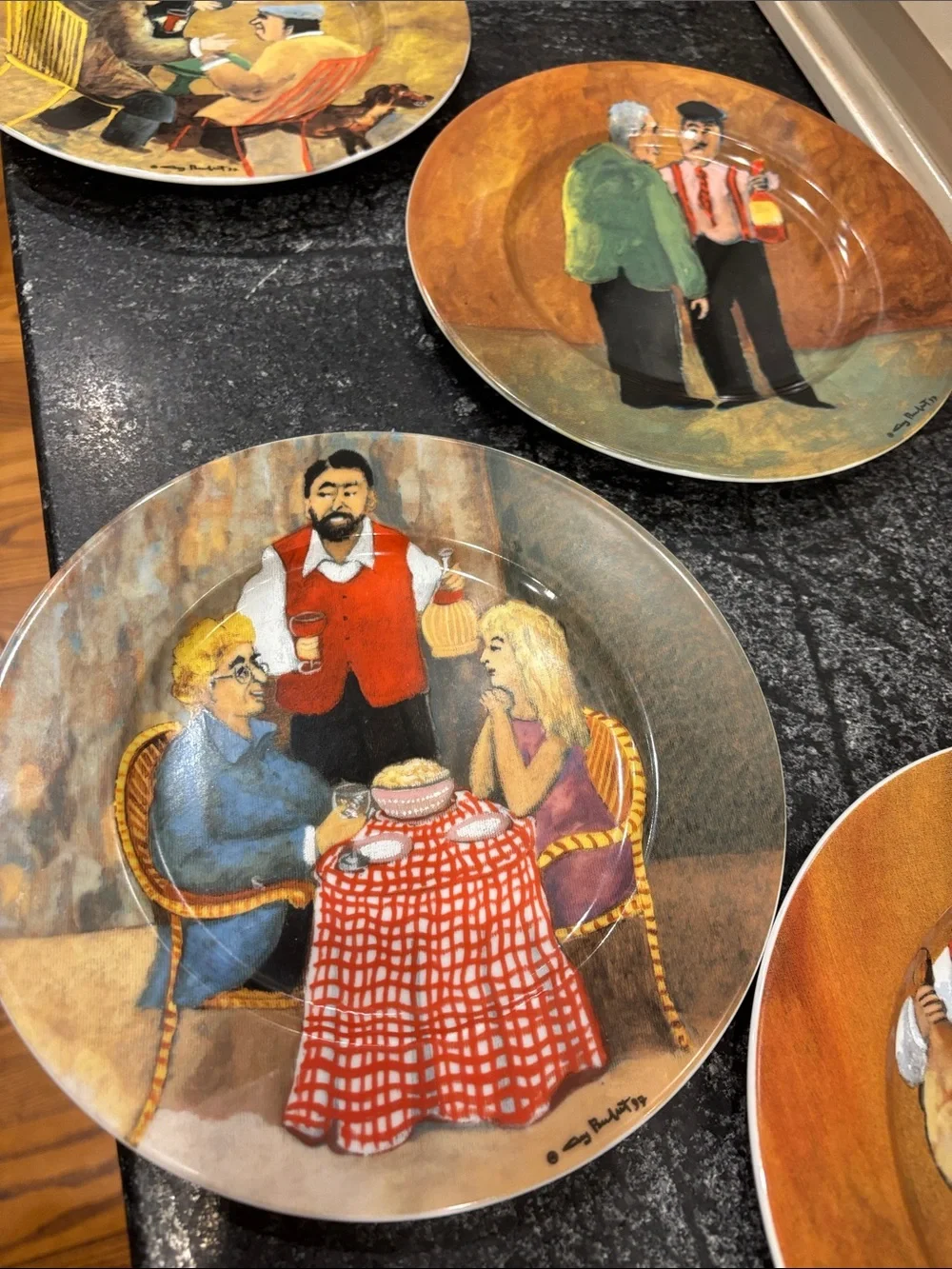 Guy buffet Tuscan Storefront 8 inch dishes